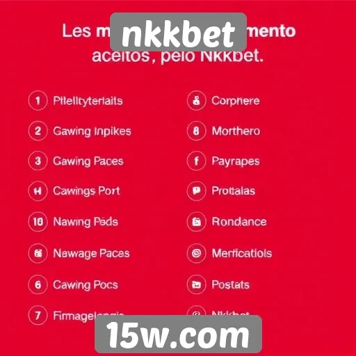 Métodos de pagamento aceitos pelo nkkbet